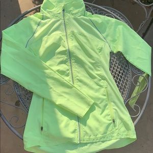 Champion neon yellow light weight jacket